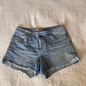 Kut from the Kloth Faded Blue Denim Cutoff Shorts